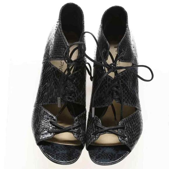 VIA SPIGA Womens Vibe2 Snake Print 231438 Leather Lace Up Booties Shoe‎ Size 9.5 - Picture 11 of 13